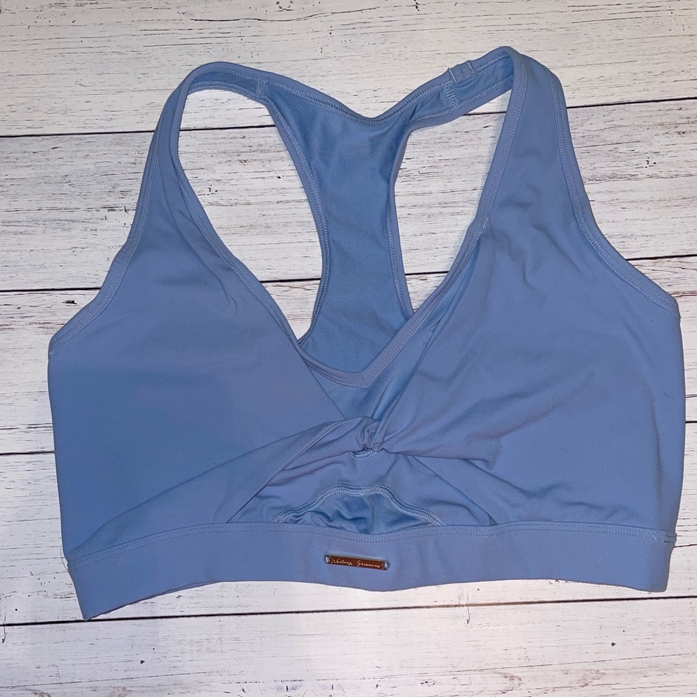 Whitney Simmons mesh sports bra
